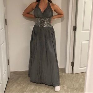 Grey long dress